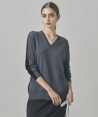 ＜ICB (Women)＞【洗える】コンパクトファインウール　Ｖネックニット（ＫＲＣＹＧＷ０４１４）