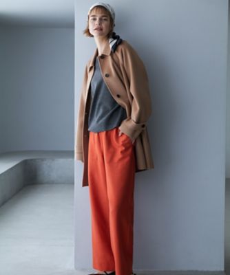 洗える】 シルキーウールダブルフェイス ニットプルオーバー