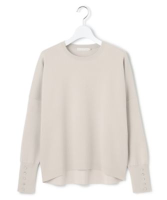 洗える】 シルキーウールダブルフェイス ニットプルオーバー