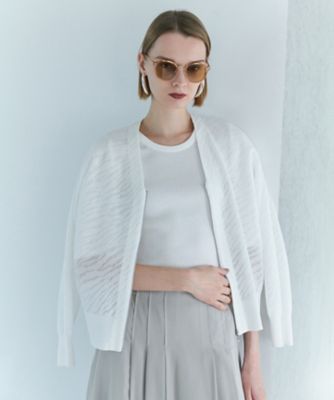 ＜ICB (Women)＞シアージャカード　ニットブルゾン（ＫＲＣＹＬＭ０３０５）