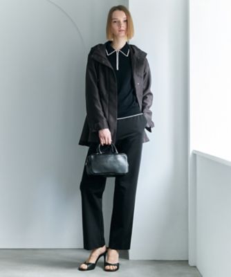 シンセティックフルニードル ハーフジップニット