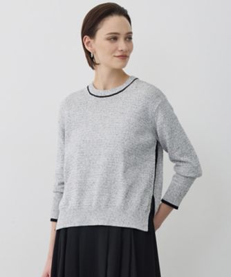 コットンツイスター クルーネックニット（KRCYLS0208