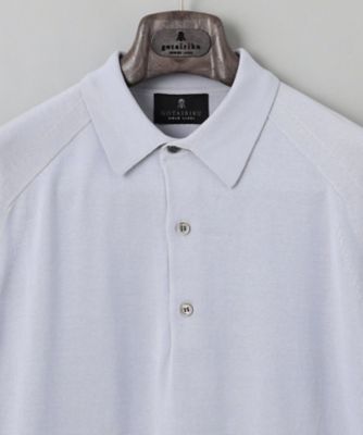 【ＧＯＬＤ　ＬＡＢＥＬ／ＷＥＢ＆一部店舗限定】シーアイランドコットン　ラグランニットポロ　半袖（ＫＲＧＯＧＭ０２０１）