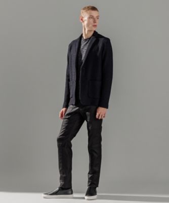 ニットで着やすいHermesTartan et Chainesレーサージャケット ストロータックステッチ ニットジャケット