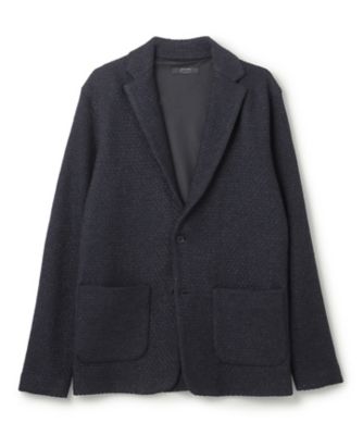 【新品タグ付き】JOSEPH HOMME ニット テーラードジャケット LL ストロータックステッチ ニットジャケット（KRJHCA0202