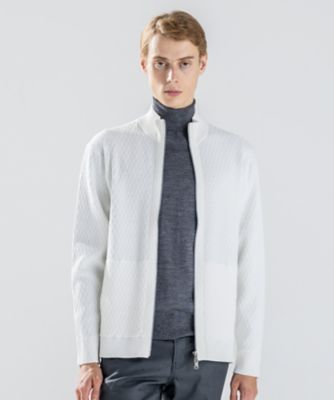 極美品ジョセフオム ショールカラー ボア フリースカーディガン XL大きいサイズ ふわもこボアフリーススタンドカラージップブルゾン【大きい