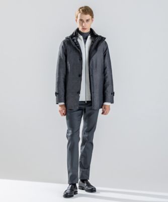 新柄】 レーヨンリンクス ハイネックジップアップカーディガン