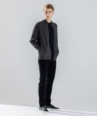 新柄】 レーヨンリンクス ハイネックジップアップカーディガン