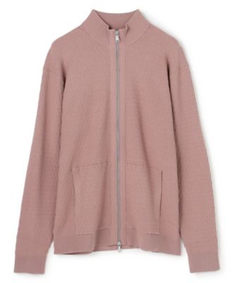 新柄】 レーヨンリンクス ハイネックジップアップカーディガン
