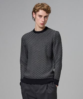 チャンディーガルジャカード クルーネックニット