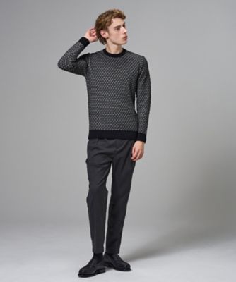 チャンディーガルジャカード クルーネックニット