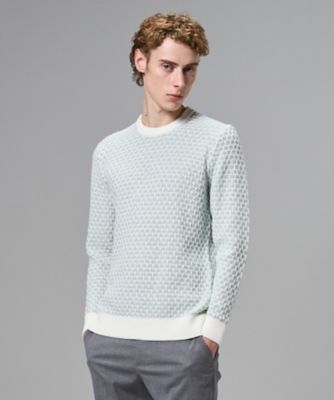 チャンディーガルジャカード クルーネックニット