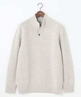 ＜JOSEPH ABBOUD (Men) ＞【キングサイズ・人気】イタリア糸使用　ラムウールプルオーバー（ＫＲＪＫＮＷ０４０３）