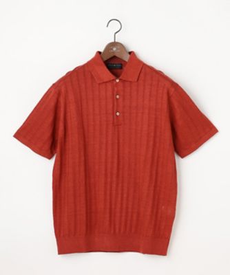 ＜JOSEPH ABBOUD (Men) ＞【清涼感／洗えるリネン】フランドルリネン　ニットポロ（ＫＲＪＫＳＭ０６１０）