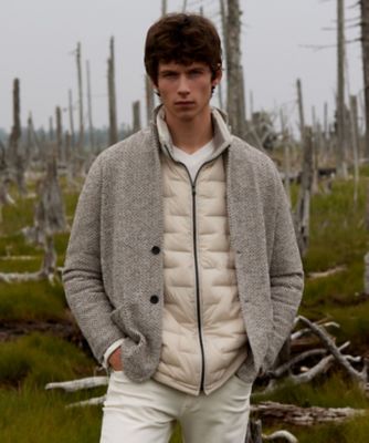 JOSEPH ABBOUD (Men) /ジョセフ アブード 【キングサイズ・軽量／イージーケア】　ＫＡＲＬ　ＫＡＲＬ×モール使用　軽量ニットジャケット（ＫＲＪＫＳＷ０３０３）