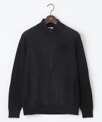 【キングサイズ・軽量／イージーケア】　ＫＡＲＬ　ＫＡＲＬジップ　ニット　ブルゾン（ＫＲＪＫＳＷ０３２３）