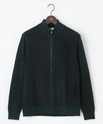 【キングサイズ・軽量／イージーケア】　ＫＡＲＬ　ＫＡＲＬジップ　ニット　ブルゾン（ＫＲＪＫＳＷ０３２３）