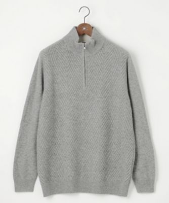 【キングサイズ】カシミヤブレンド　ハイネック　ＺＩＰ　プルオーバーニット（ＫＲＪＫＳＷ０４０２）