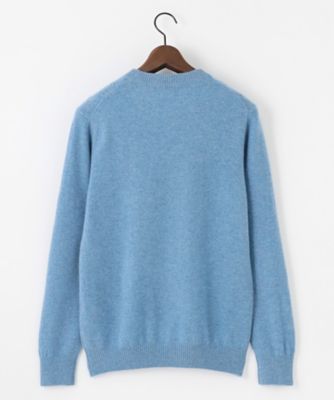 暖か・軽量】カシミヤブレンド クルーネック ニット