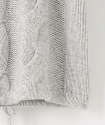 インポート素材／軽量】ベビーアルパカ ニットパーカー