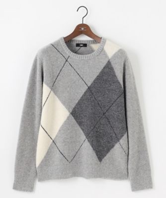 インポート素材／ソフトな肌触り／軽量】MOUSSE アーガイル