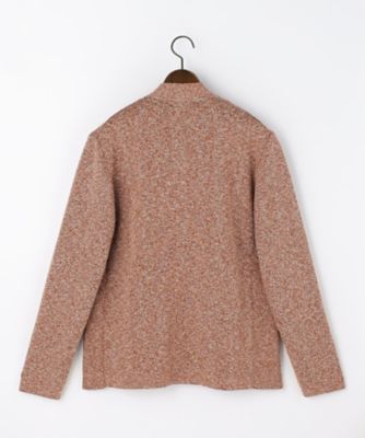 イタリア糸使用・伸縮性】マルチカラームリネ ニットブルゾン