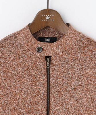 イタリア糸使用・伸縮性】マルチカラームリネ ニットブルゾン