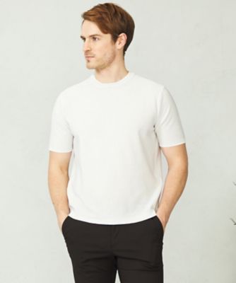 ＜JOSEPH ABBOUD (Men) ＞【軽い／洗える】クールスキンニット　Ｔシャツ（ＫＲＪＬＳＳ０３０５）