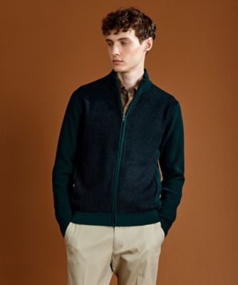 軽量／イージーケア】 KARL KARLジップ ニット ブルゾン