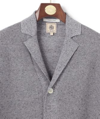 【ＨＹＢＲＩＤ　ＬＩＮＥＮ】ニットジャケット（ＫＲＯＶＣＡ０４０１）