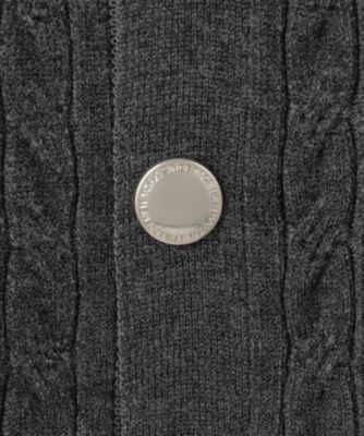 【ストレッチ性　／　イージーケア】【ＦＬＥＸ　ＹＡＲＮ】ケーブルニットブルゾン型カーディガン（ＫＲＯＶＣＷ０２０８）