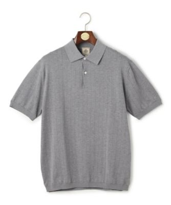 オンオフ対応】シルクコットン ニットポロシャツ