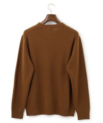 金釦クルーネックカーディガン 71 レッド【Fleur de lis