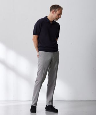 【ＨＹＢＲＩＤ　ＬＩＮＥＮ】ニットポロシャツ（ＫＲＯＶＳＭ０４０３）