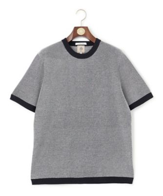 ＜J.PRESS (Men)＞【ＨＹＢＲＩＤ　ＬＩＮＥＮ】ニットＴシャツ（ＫＲＯＶＳＭ０４０４）