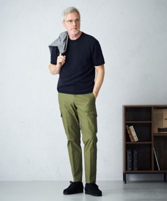 【ＨＹＢＲＩＤ　ＬＩＮＥＮ】ニットＴシャツ（ＫＲＯＶＳＭ０４０４）