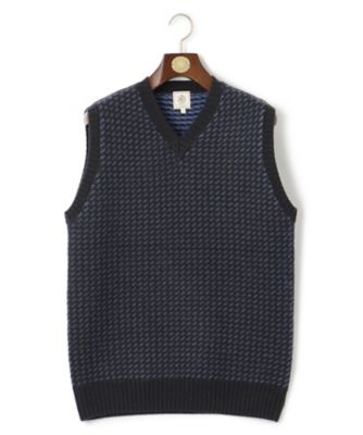 美品 パラスパレス ニットベスト 2023 パラスパレス pal'las palace コットンニットベスト 0