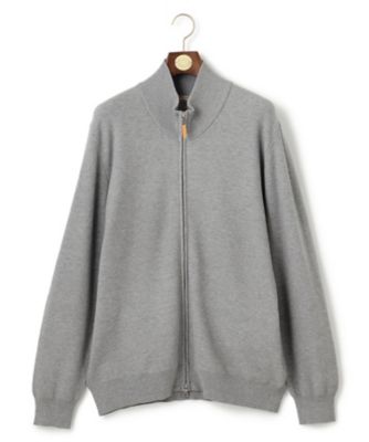 ＜J.PRESS (Men)＞【ＫＩＮＧ　ＳＩＺＥ】【ストレッチ性　／　イージーケア】【ＦＬＥＸ　ＹＡＲＮ】フルジップニットカーディガン（ＫＲＯＸＣＷ０２０７）
