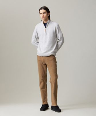 【ＫＩＮＧ　ＳＩＺＥ】【Ｃａｓｈ　Ｌａｍｂ’ｓ　Ｗｏｏｌ】ハーフジップニット（ＫＲＯＸＧＳ０４１１）