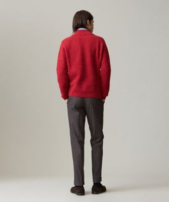 【ＫＩＮＧ　ＳＩＺＥ】【Ｃａｓｈ　Ｌａｍｂ’ｓ　Ｗｏｏｌ】ハーフジップニット（ＫＲＯＸＧＳ０４１１）