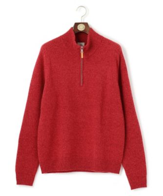 【ＫＩＮＧ　ＳＩＺＥ】【Ｃａｓｈ　Ｌａｍｂ’ｓ　Ｗｏｏｌ】ハーフジップニット（ＫＲＯＸＧＳ０４１１）