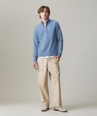 【ＫＩＮＧ　ＳＩＺＥ】【Ｃａｓｈ　Ｌａｍｂ’ｓ　Ｗｏｏｌ】ハーフジップニット（ＫＲＯＸＧＳ０４１１）
