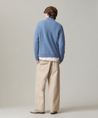 【ＫＩＮＧ　ＳＩＺＥ】【Ｃａｓｈ　Ｌａｍｂ’ｓ　Ｗｏｏｌ】ハーフジップニット（ＫＲＯＸＧＳ０４１１）