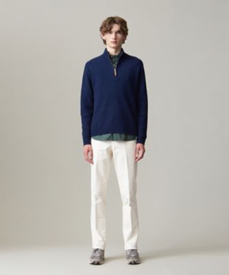 【ＫＩＮＧ　ＳＩＺＥ】【Ｃａｓｈ　Ｌａｍｂ’ｓ　Ｗｏｏｌ】ハーフジップニット（ＫＲＯＸＧＳ０４１１）