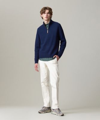 【ＫＩＮＧ　ＳＩＺＥ】【Ｃａｓｈ　Ｌａｍｂ’ｓ　Ｗｏｏｌ】ハーフジップニット（ＫＲＯＸＧＳ０４１１）