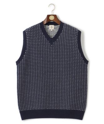 KING SIZE】バーズアイ ニットベスト