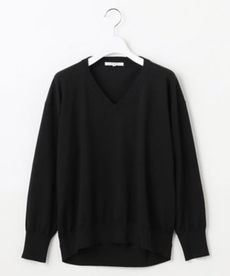 【ＳＬＯＷ／一部店舗限定】コットンシルク　Ｖネック　ニット（ＫＲＳ１ＣＡ０９３１）