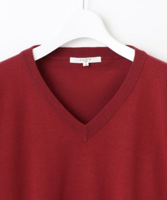 【ＳＬＯＷ／一部店舗限定】コットンシルク　Ｖネック　ニット（ＫＲＳ１ＣＡ０９３１）