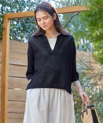 【ＳＬＯＷ／一部店舗限定】コットンコードメッシュ　ニット（ＫＲＳ１ＣＭ０９３０）