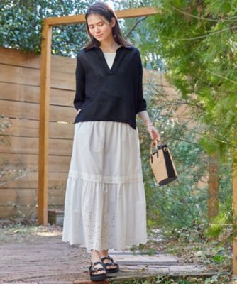 【ＳＬＯＷ／一部店舗限定】コットンコードメッシュ　ニット（ＫＲＳ１ＣＭ０９３０）